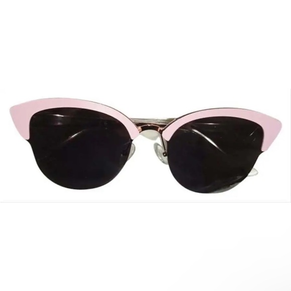 AQS Cat Eye Mirror Sunglasses Pink Frame Gray Lens Made Italy 🇮🇹 AQUASWISS NWT - Picture 6 of 10